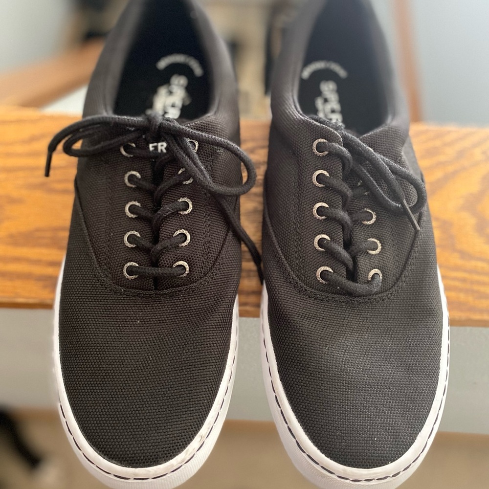 Sperry Men's Cutter CVO Ballistic Black Sneakers. Slightly worn.